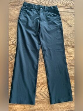 Puma Black Pants with Gray Label Detail
